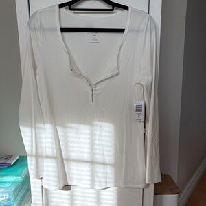 Torrid Cream Long Sleeve Tee